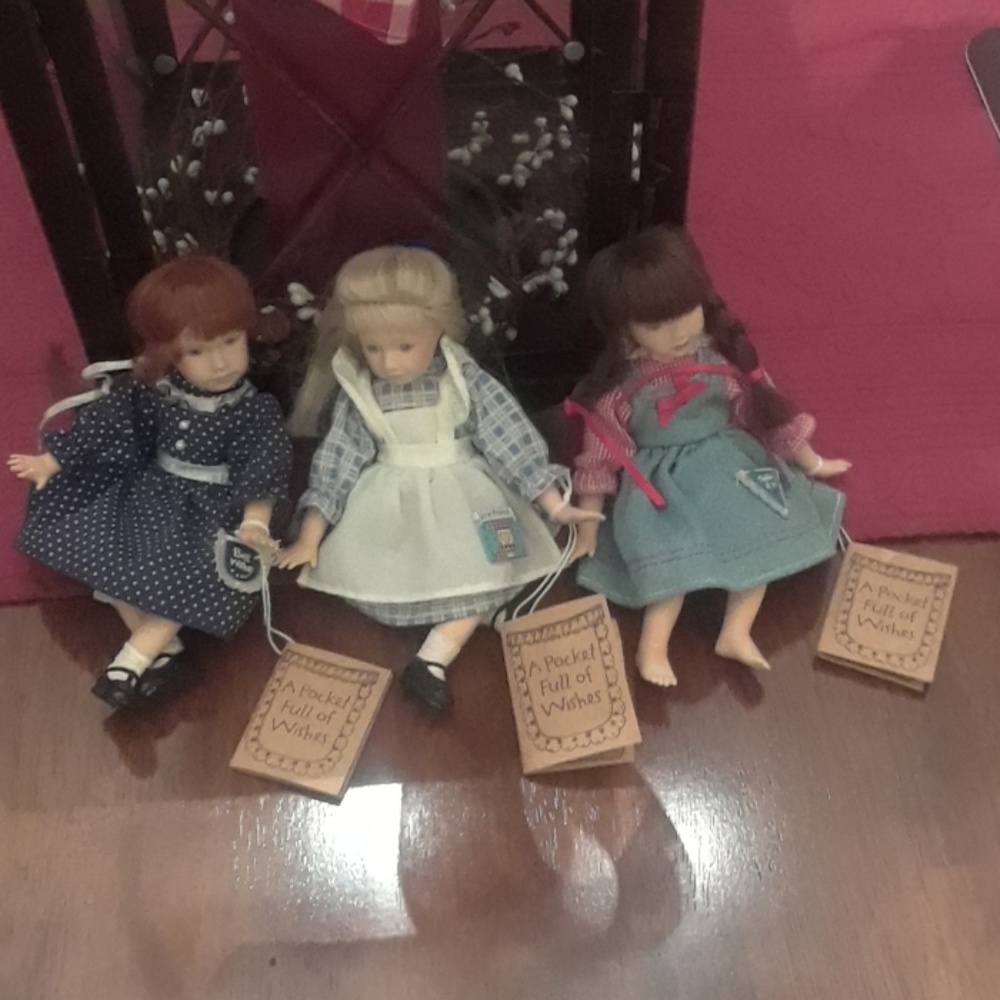 Boyd Bears set of 3 Dolls "Pocket Full of Wishes"